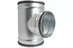Racor en T de Ø 200 mm - Ø 100 mm para tubos helicoidales (90°)