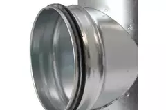 Racor en T de Ø 200 mm - Ø 100 mm para tubos helicoidales (90°)