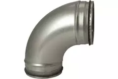 Codo helicoidal redondo 90º Ø 150 mm para tubos helicoidales
