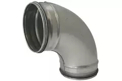 Codo helicoidal redondo 90º Ø 150 mm para tubos helicoidales