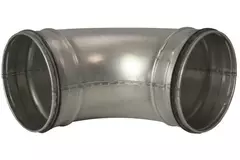 Codo helicoidal redondo 90º Ø 150 mm para tubos helicoidales