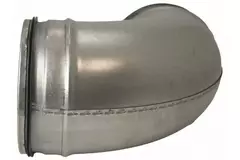 Codo helicoidal redondo 90º Ø 150 mm para tubos helicoidales