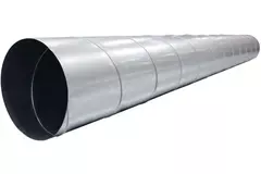 Tubo helicoidal Ø 100mm longitud 1,5 metros - Galvanizado