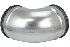 Codo helicoidal corto y redondo 90º Ø 80 mm para tubos helicoidales