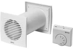 Ventilador Ø 103 mm blanco con termostato - SPKT100