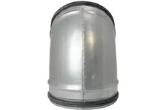 Codo helicoidal redondo 45º Ø 125 mm para tubos helicoidales