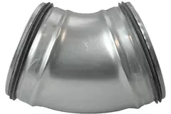 Codo helicoidal redondo 45º Ø 125 mm para tubos helicoidales