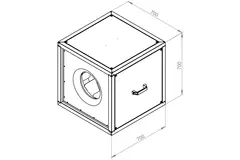 Extractor de caja flujo de aire exterior del motor - MPC 450 EC T30