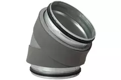 Termoducto 13 mm diámetro de codo 125 mm 45 grados aislado