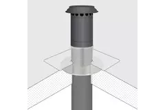 Placa adhesiva de aluminio Thermoduct para paso de tejado diámetro 315 mm