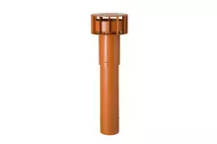 Campana de ventilación Ubbink Multivent Ø 131 mm terracota 270m³/h - longitud 750 mm