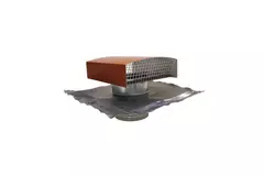 Campana de ventilación Econox CTM Ø 125 mm aluminio rojo con collar antipenetración