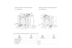 Unidad de pared Ubbink Ventilación mecánica con recuperación de calor Ubiflux Vigor W400 2/2 derecha