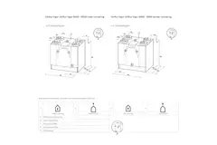 Unidad de pared Ubbink Ventilación mecánica con recuperación de calor Ubiflux Vigor W450 4/0 izquierda