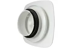 Válvula regulable Vent-Axia UniflexPlus RVV 125 mm rectangular - blanco