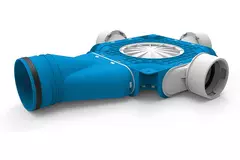 Colector compuesto Vent-Axia Uniflexplus 3x Ø90mm con boquilla horizontal Ø125mm
