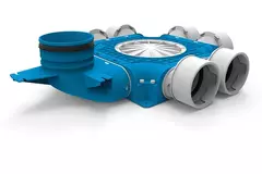 Colector compuesto Vent-Axia Uniflexplus 6x Ø90mm con boquilla vertical Ø125mm