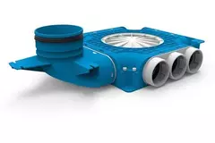 Colector compuesto Vent-Axia Uniflexplus 9x Ø69mm con boquilla vertical Ø125mm