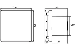Extractor de baño silencioso Mute Ø 100mm - Vent Axia Mute 100 BN