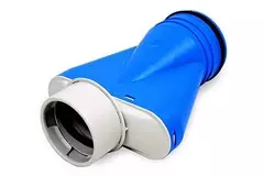 Colector de válvulas de ventilación Vent-Axia Uniflexplus Ø90 mm con boquilla Ø125 mm