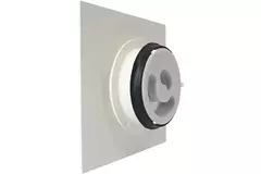 Válvula de techo o pared de diseño Vasco lujosa cuadrada recta (incl. smiley)