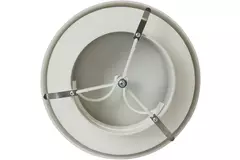 Válvula de suministro de ventilación de plástico 125 mm RAL 9003 con pinzas de sujeción - VST125