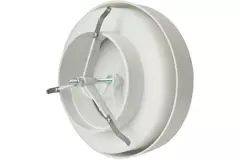 Válvula de suministro de ventilación de plástico 125 mm RAL 9003 con pinzas de sujeción - VST125