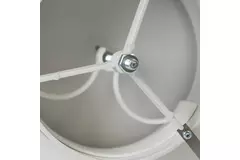 Válvula de suministro de ventilación de plástico 125 mm RAL 9003 con pinzas de sujeción - VST125