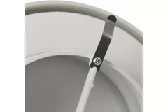 Válvula de suministro de ventilación de plástico 125 mm RAL 9003 con pinzas de sujeción - VST125