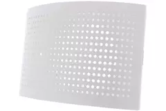 Válvula de ventilación de suministro Ø 125 mm con cubierta perforada para montaje en la pared BLANCO - DTQA125