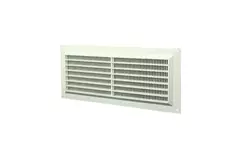 Rejilla de ventilación rectangular con rejilla 130x300 blanco - VR1330