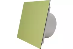 Air Roxy extractor de baño con diámetro de conexión 125 mm con temporizador y sensor de humedad - frontal de aluminio dorado