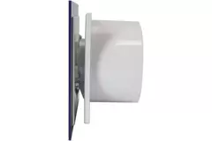 Air Roxy extractor de baño con diámetro de conexión 100 mm con temporizador y inicio retardado - frontal de plástico azul