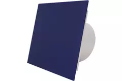 Air Roxy extractor de baño con diámetro de conexión 100 mm con temporizador y inicio retardado - frontal de plástico azul
