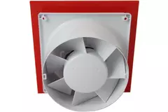 Air Roxy extractores de baño con diámetro de conexión de 125 mm con temporizador - frontal de plástico rojo