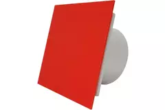 Air Roxy extractores de baño con diámetro de conexión de 125 mm con temporizador - frontal de plástico rojo