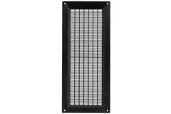 Rejilla de ventilación rectangular con rejilla 130x300 negra - VR1330M