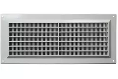 Rejilla de ventilación rectangular con rejilla 130x300 gris - VR1330P
