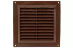 Rejilla de ventilación cuadrada con rejilla 150x150 marrón - VR1550B