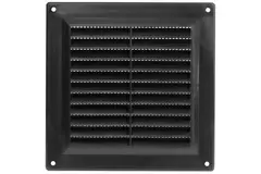 Rejilla de ventilación cuadrada 150x150 mm negro - VR1515M