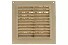 Rejilla de ventilación cuadrada con rejilla 150x150 beis - VR1515Y