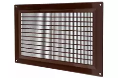 Rejilla de ventilación rectangular con rejilla 250x170 marrón - VR2517B