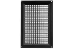 Rejilla de ventilación rectangular con rejilla 250x170 negro - VR2517M