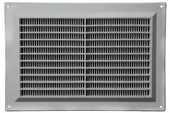 Rejilla de ventilación rectangular con rejilla 250x170 gris - VR2517P