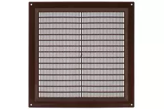 Rejilla de ventilación cuadrada con rejilla 250x250 mm marrón - VR2525B