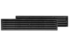 Rejilla para puertas 450x92 mm negro - VR459M