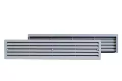 Rejilla de plástico 450x92 mm gris - VR459P