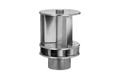 Ventilador de techo Savonius de aluminio accionado por el viento, 125 mm