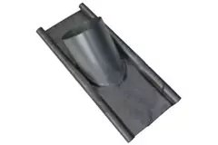 Teja perforada de plomo termoducto diámetro 125 mm - 23º