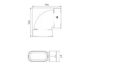 Ubbink Air Excellent 35SC kit codo horizontal